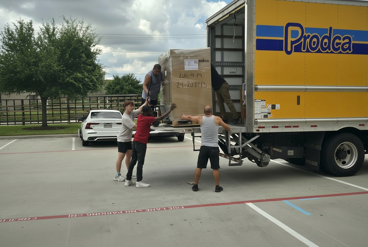 Handling heavy items with care
