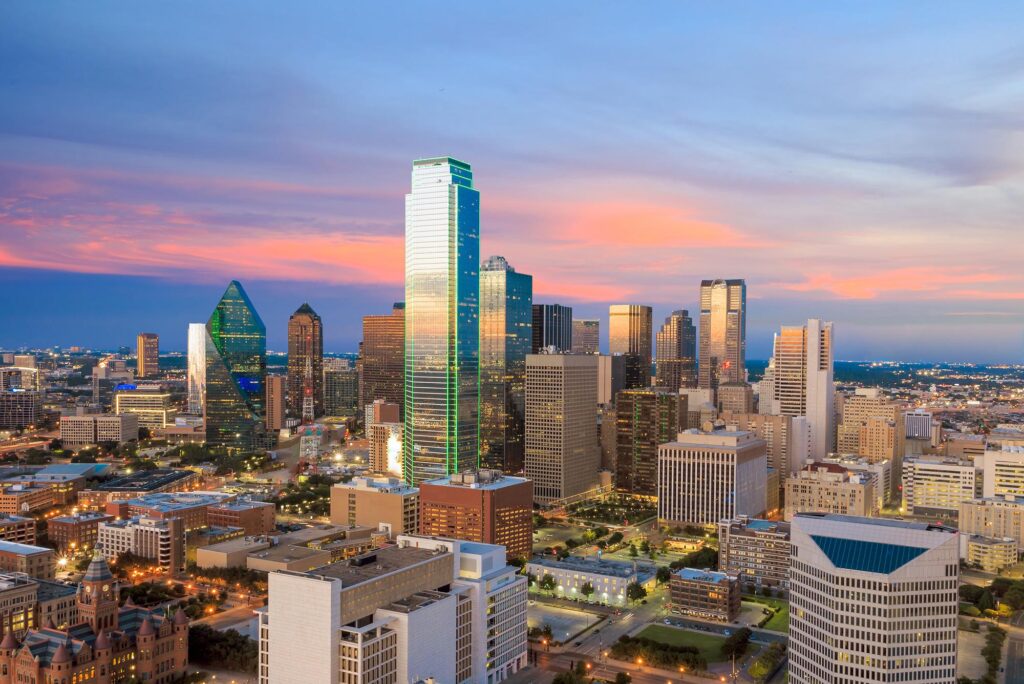 Beautiful view of Dallas City